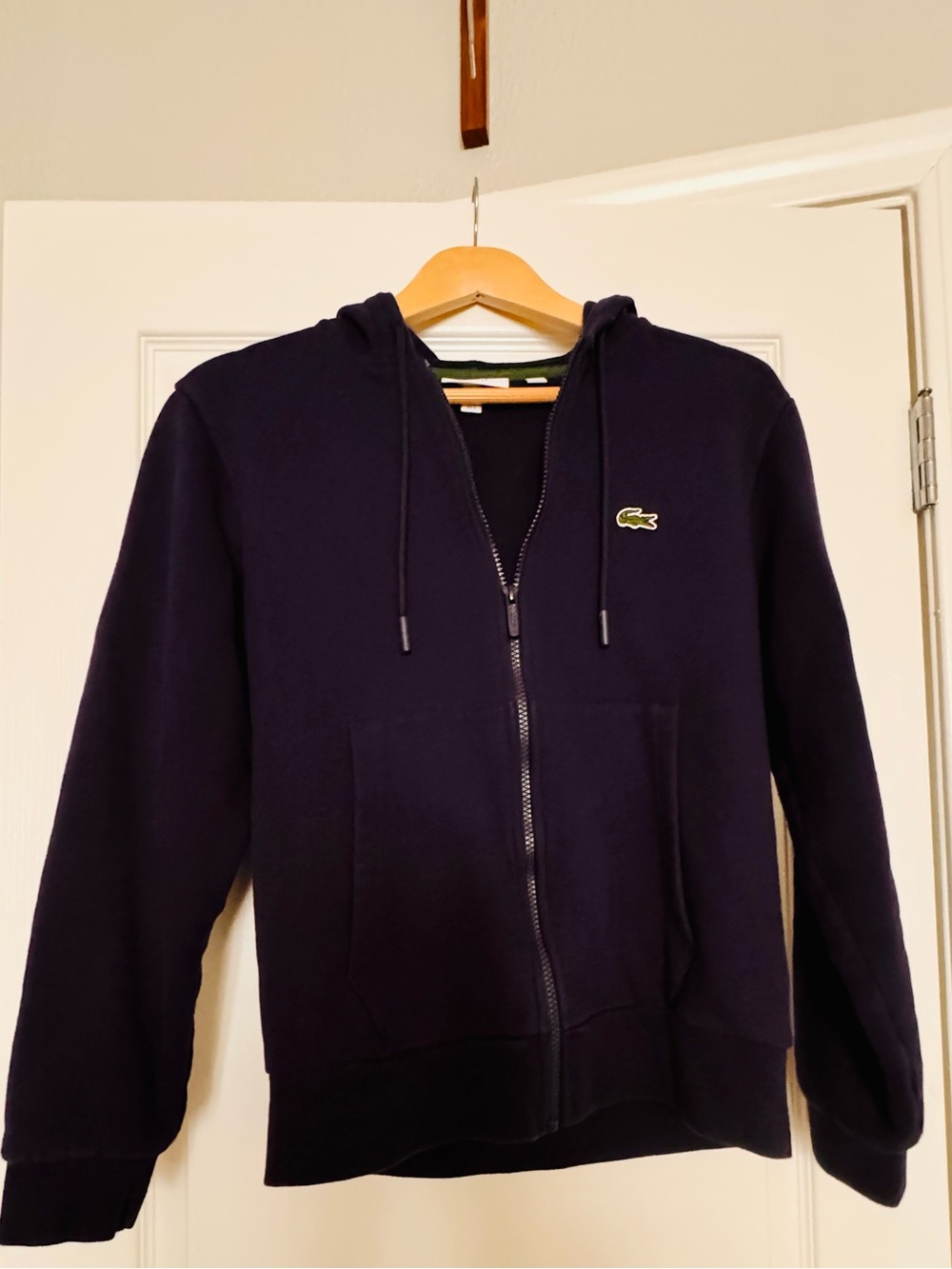 Lacoste Men's Dark Navy Full-Zip Hoodie unisex